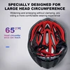 Horntour Big Head Circumference 65cm Bicycle Helmet Riding Light Racing Road Bicycle Helmet Men Women Outdoor Bicicleta Helmet 4
