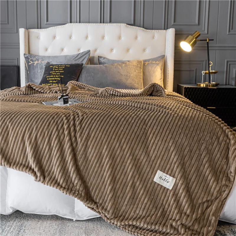 

Multi Size polar microfiber Fleece Blanket Winter Adult Thicken Warm Blankets Household Super Soft Flannel Quilt Luxury Blanket