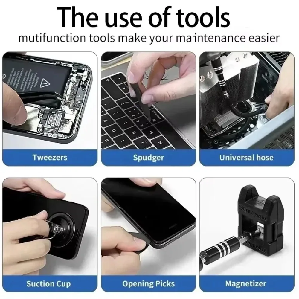 115-in-1 Screwdriver Tool Set Multifunctional Precision Screwdriver Tools Watch & Phone Repair Toolbox