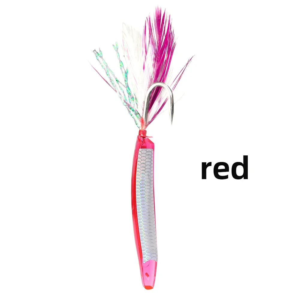 thumbnail image 1 of Señuelo de pesca en el mar con clip de arco, cebo falso en ángulo de 6 cm, 1,2 g, aguja para eperlano, superficie del agua, arrastre, avión, cebo duro, 1 of 5