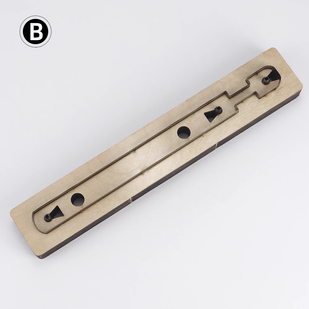 Key Chain Stencil Tools Creative Keychain Handcraft Pendant Belt Template DIY Leather Tool Wooden Cutting Mould Punching Die