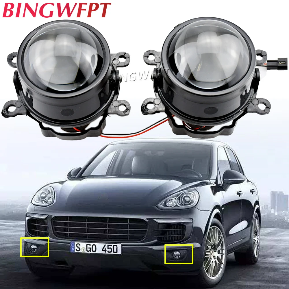 

LED Fog Lights For Porsche Cayenne 955 2002-2015 LED Lens Fog Lamp Headlight For Porsche Cayenne Closed Off-Road Vehicle 11-15