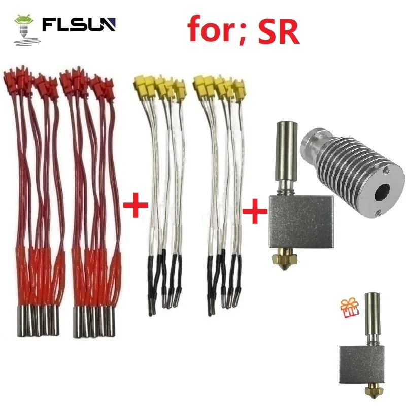 Flsun Super Racer Tubo Di Riscaldamento Accessori Per Stampanti 3D Sr 24 V40W Modulo Ugello Le Parti Del Riscaldatore A Cartuccia Temperatur All'Ingro