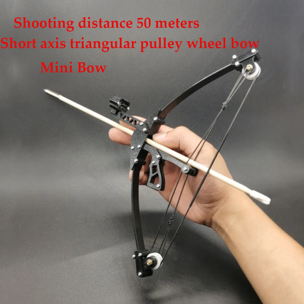 Mini Compound Bow Small Pulley Bow Bow Arrow Shooting Toy Indoor and