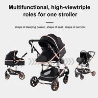 Poussette bébé 3 en 1, poussette à quatre roues, voiture bébé 2 en 1, poussettes légères, poussettes multifonctions, landau, poussette 4