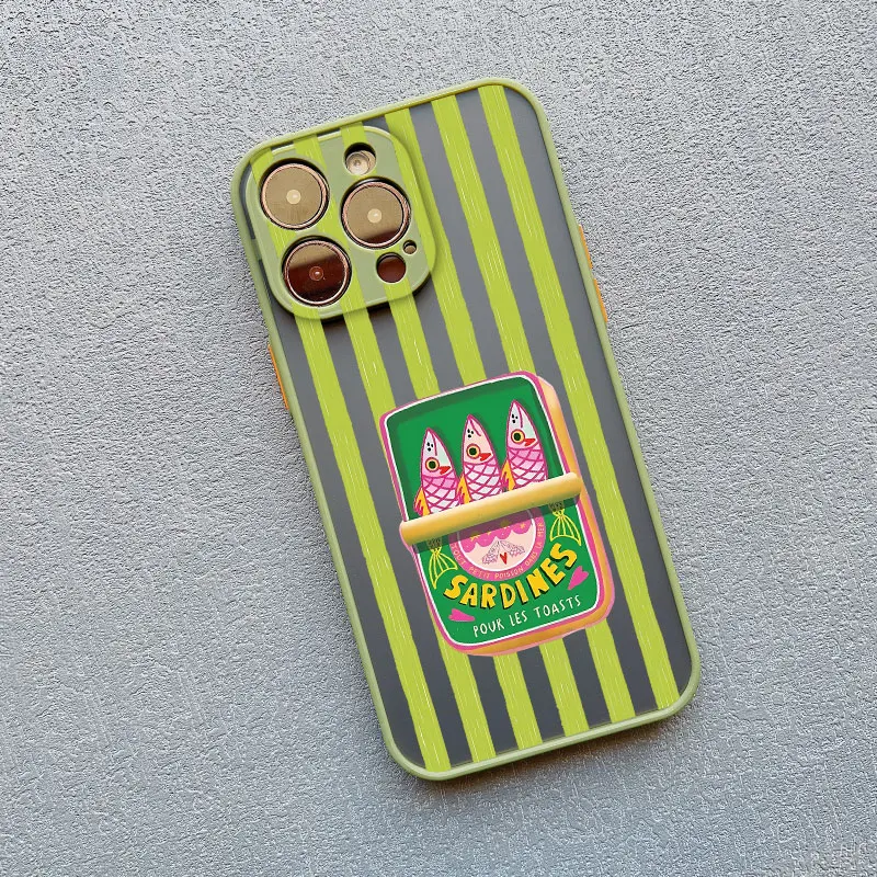Stripe Marine Organisms Shockproof Phone Case - Durable Hard Cover s