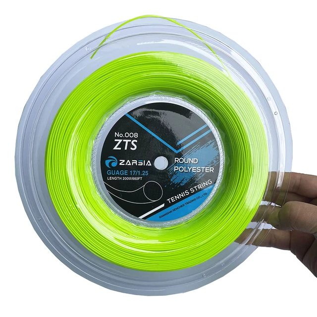 Tennis String Reel, TS 4G Polyester High Strength Replacement Tennis Racket  String for Gym (125mm)