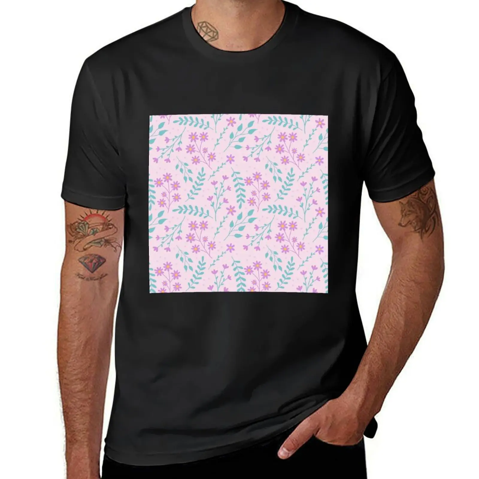

Pastel Wildflowers T-shirt tees customs mens graphic t-shirts funny
