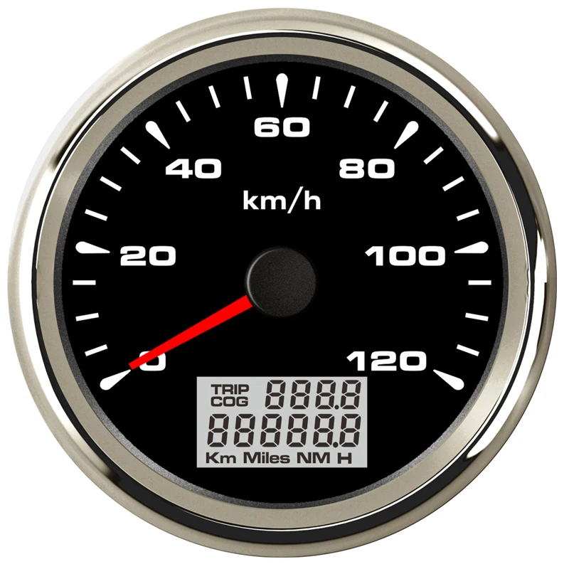 Compteurs kilométriques GPS modifiés automatiques, compteur de vitesse de moto, pignon avec compteurs de voyage et antenne, rétroéclairage rouge, vert, blanc, 85mm, 0-120 km/h