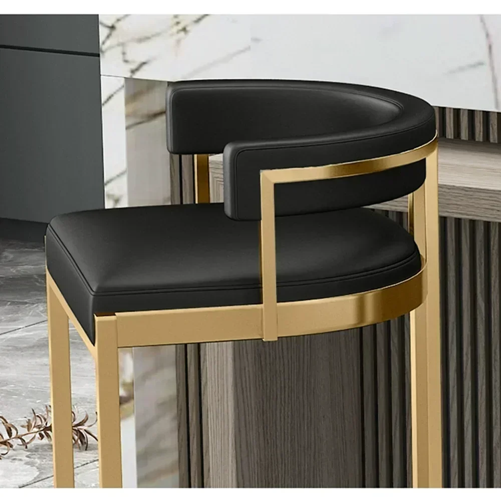 Modern Fabric Folding China High Counter Stool Stainless Bar Chair Bar Stools