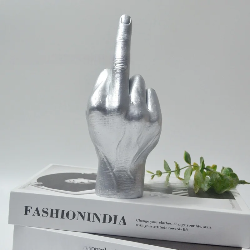 Middle-finger Gesture Desk Ornament Decoration Sculpture