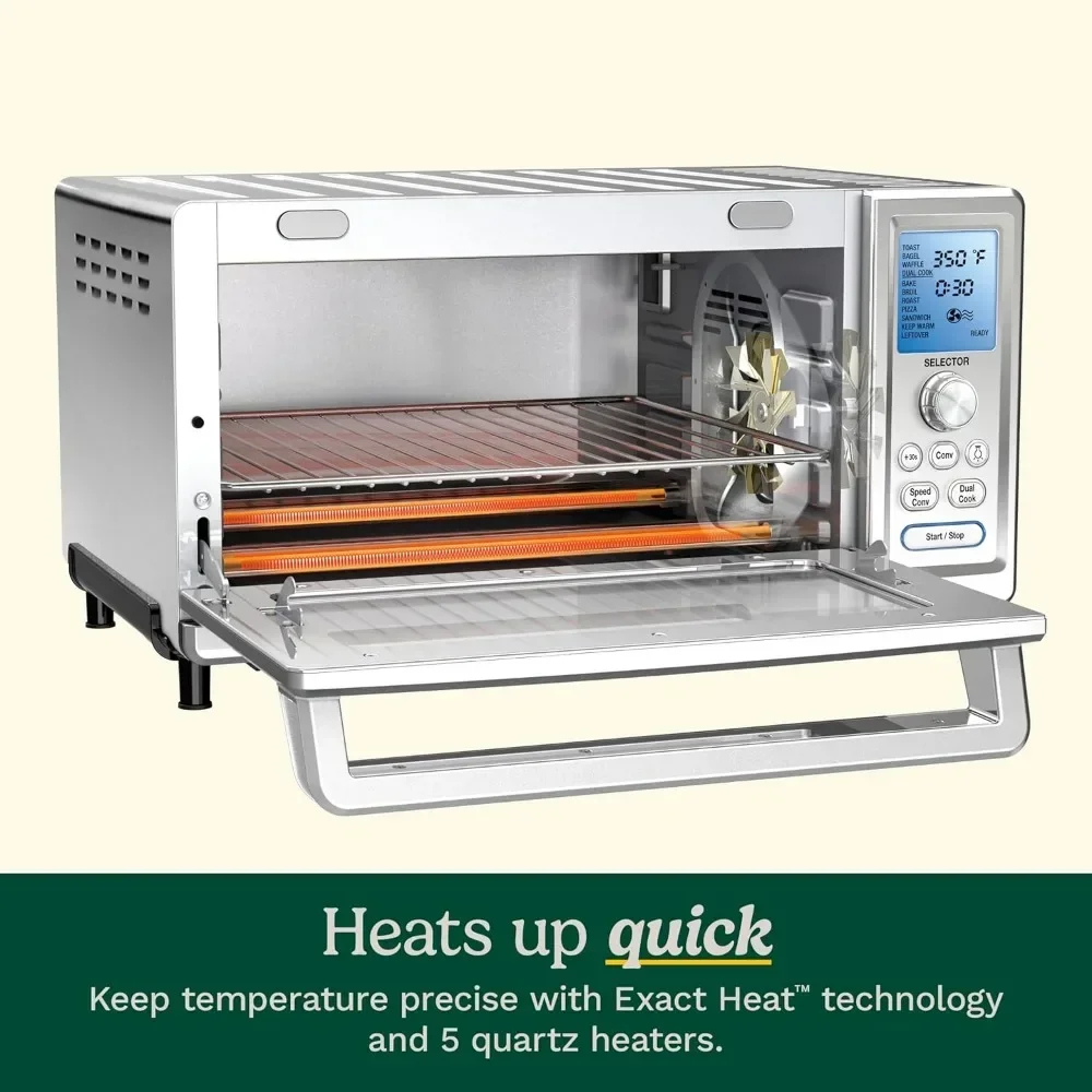 n Toaster Oven, Stainless Steel, 16.93"D x 20.87"W x 11.42"H, TOB-260N1 6
