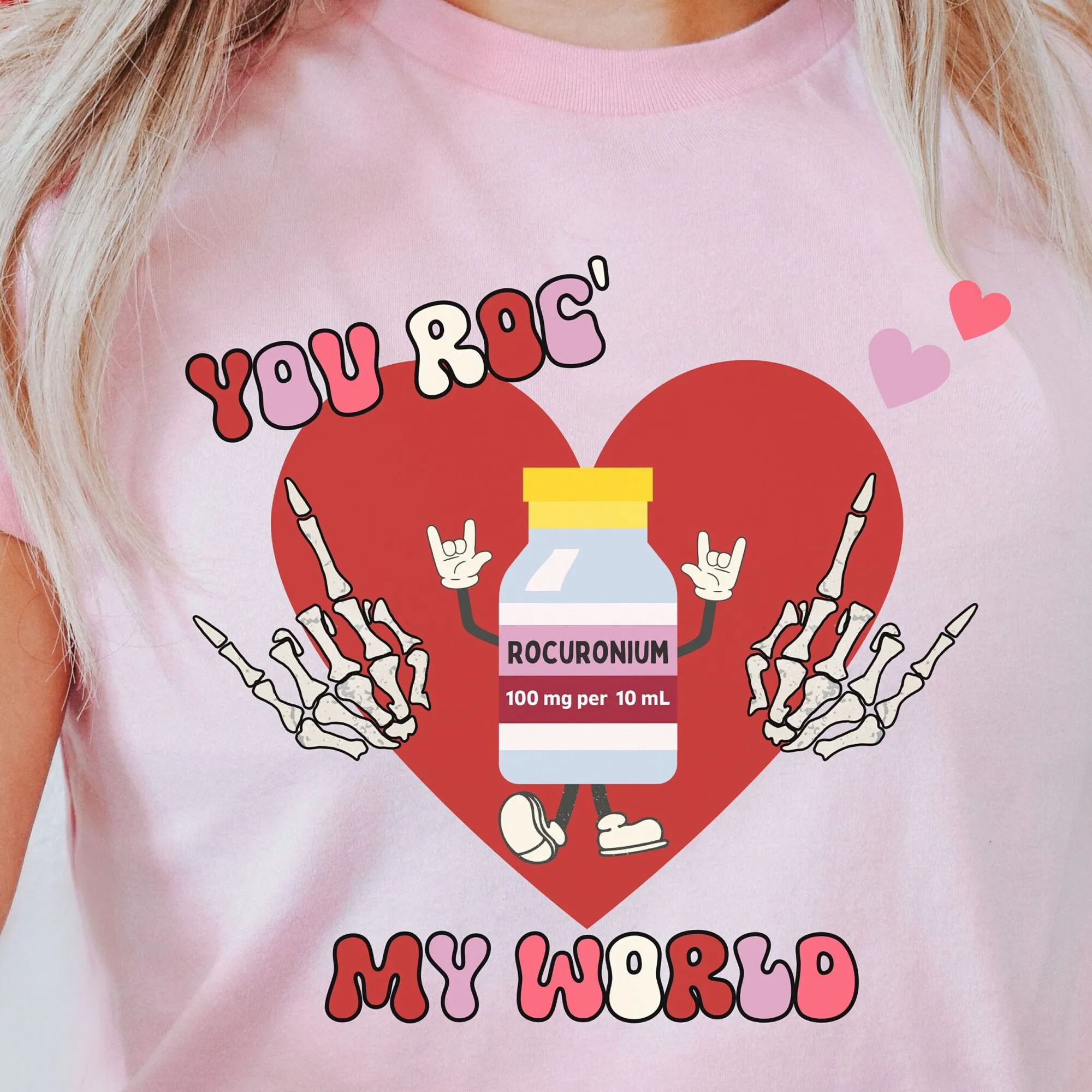 Divertente Crna Infermiera San Valentino T Shirt Icu Micu Cvicu Farmacista Farmacia Tech San Valentino Anestesia Vday Tee Roc My World