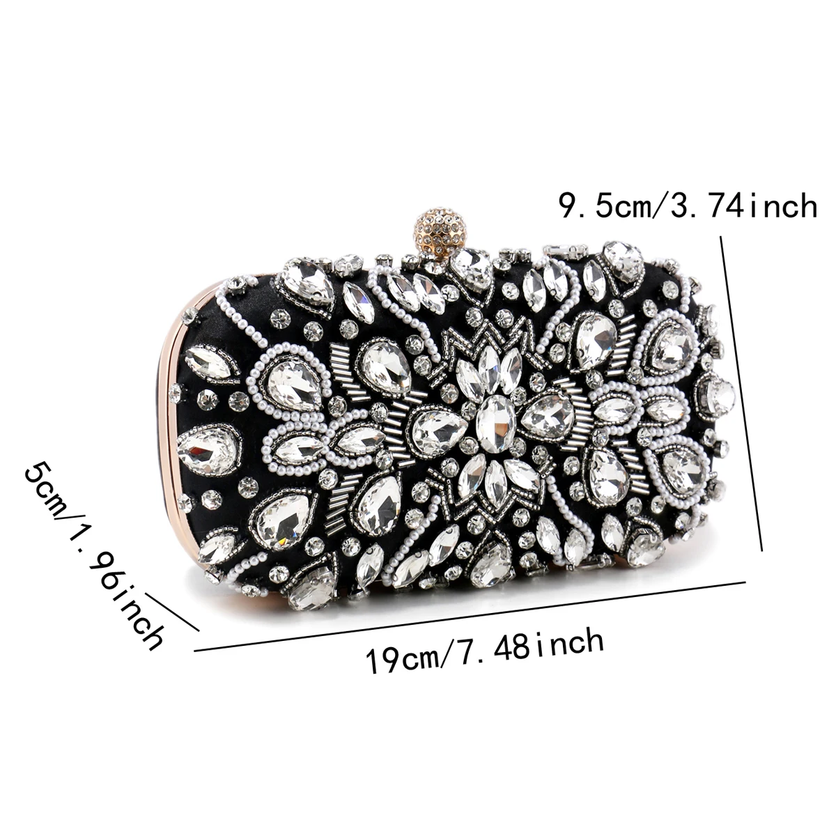 Luxury Rhinestone Clutch Bag for Women Wedding Party