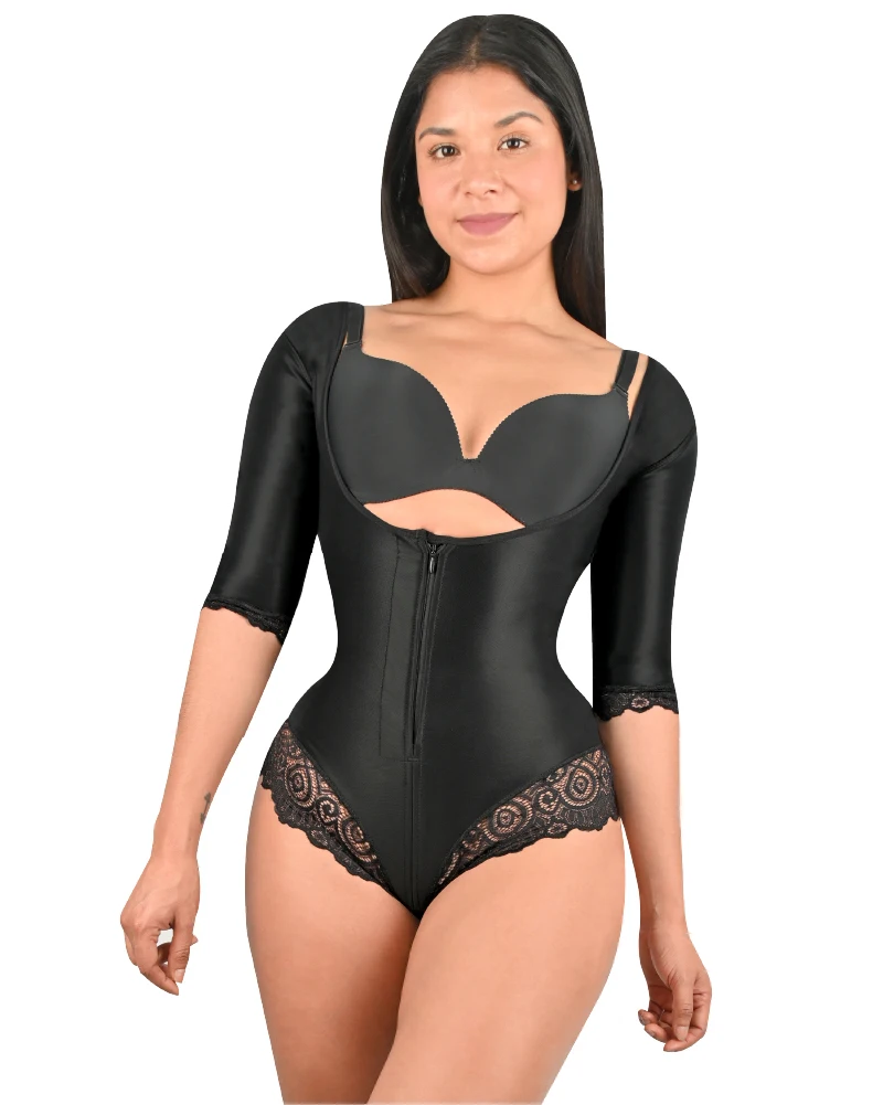

Double Compression BBL Triangle Shorts Fajas Colombians Open Chest Waist Trainer Tummy Control Sheath Slimming Bodysuit Women
