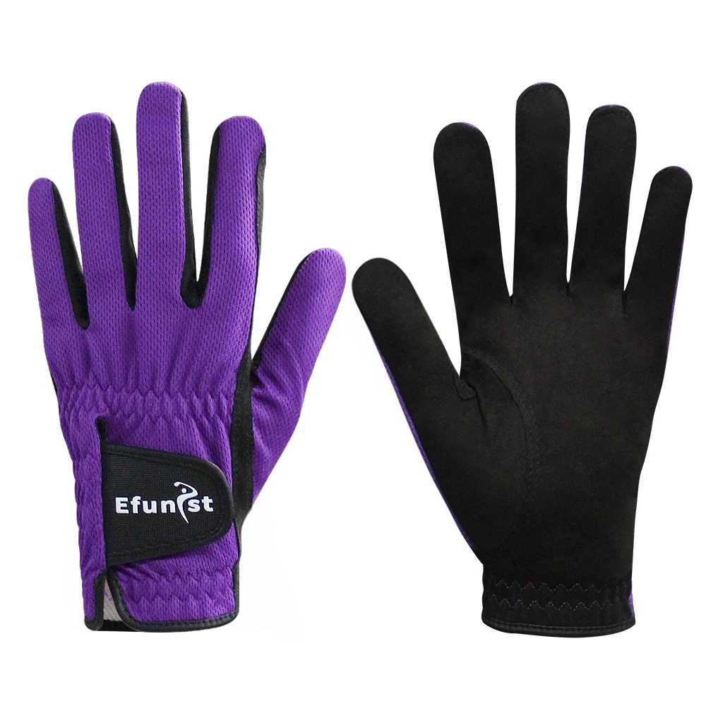 10 Pcs Efunist Golf Glove Men Left Hand Breathable Green 3D Performance Mesh Non-slip Micro Fiber Golf Gloves Supplies Drop Ship