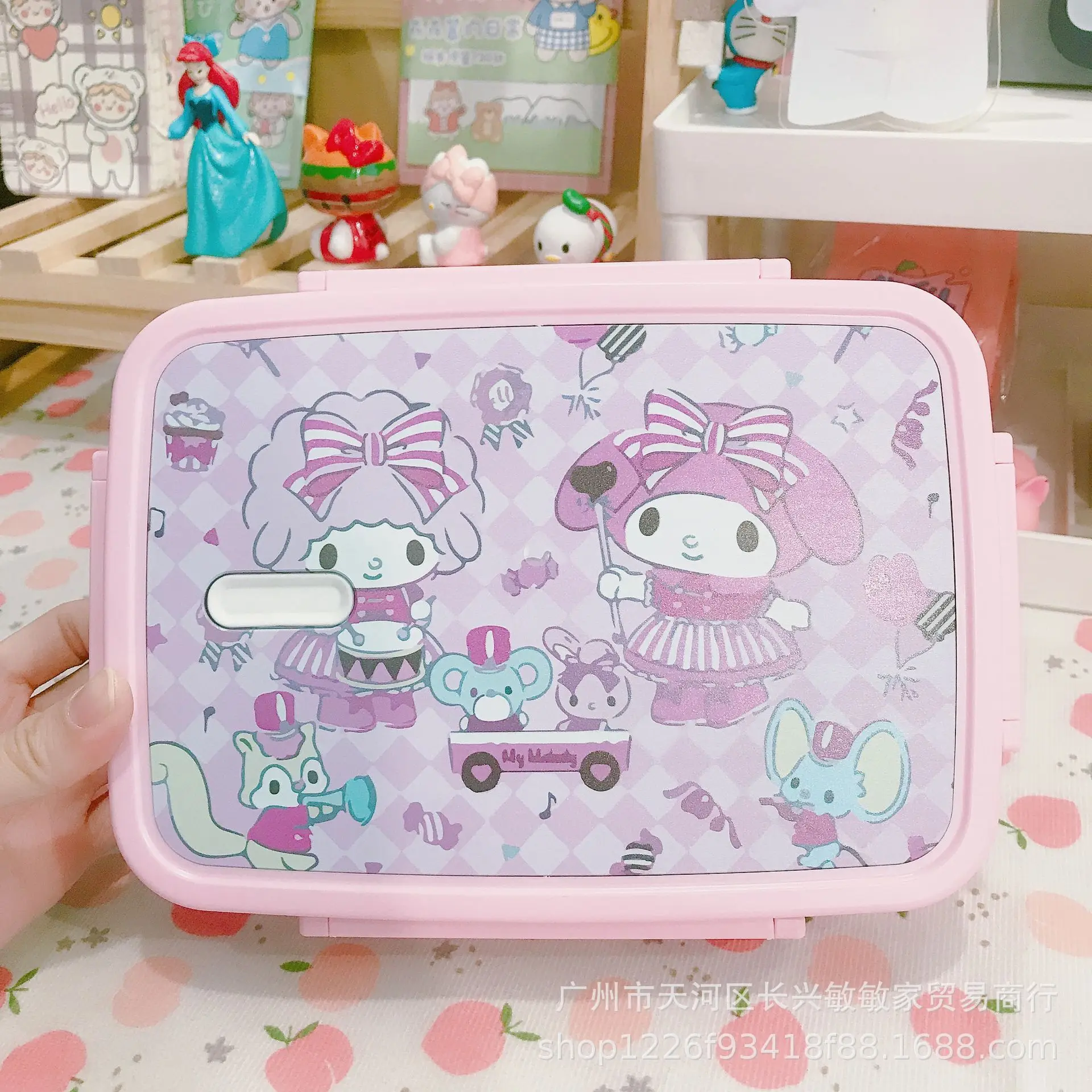 Kawaii Anime Bento Box Sanrioed My Melody Kuromi Cute Cartoon Stainless  Steel Square Lunch Box for Children Adults Birthday Gift - AliExpress