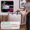 10 Pack Moving and Storage Bags, Heavy Duty, Alternative to Moving Boxes, Large Packing Totes Supplies for College Dorm Room wit 6