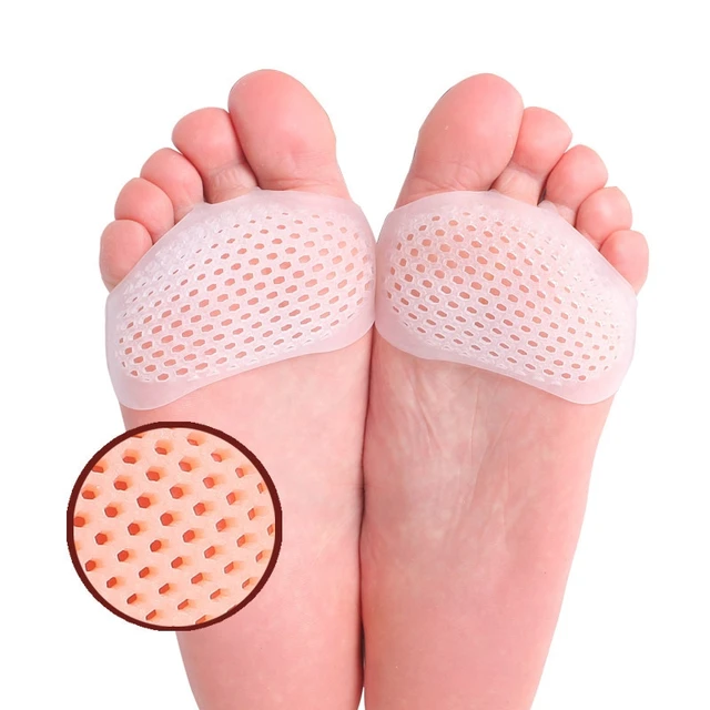 2pcs Silicone Metatarsal Pads Toe Separator Pain Relief Foot Pads Orthotics Foot Massage Insoles Forefoot Socks Foot Care Tool 1
