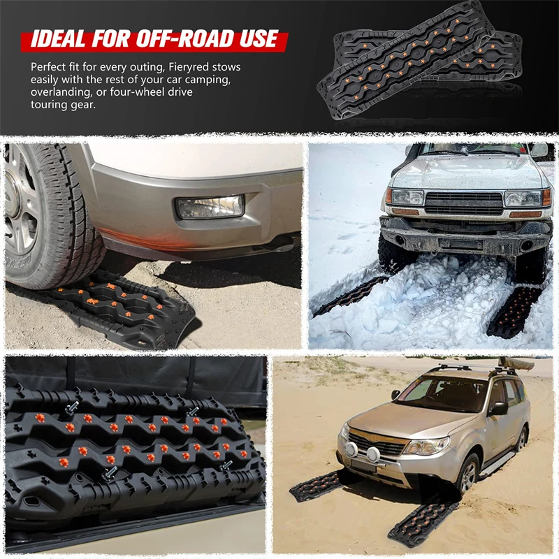 Recovery Traction Boards - 2 Pcs Offroad Traction Mat For Sand Mud