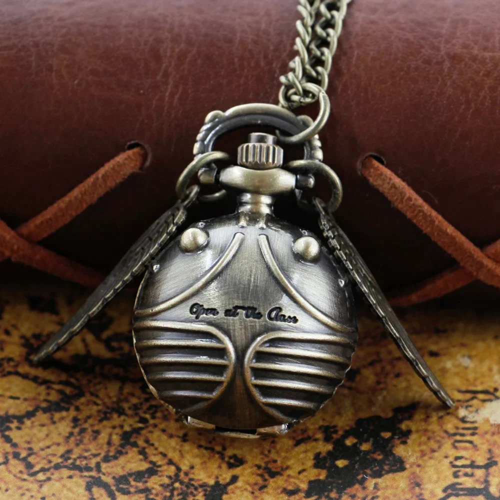 매직 크리 에이 티브 Steampunk 펜던트 석영 주머니 시계 청동 공 케이스 로마 디지털 빈티지 시계 남자와 여자의 기념품