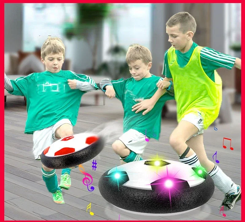 

Kids Levitate Suspending Soccer Ball Air Cushion Floating Foam Football with LED Light Gliding Toys Soccer Toys Kids Gifts