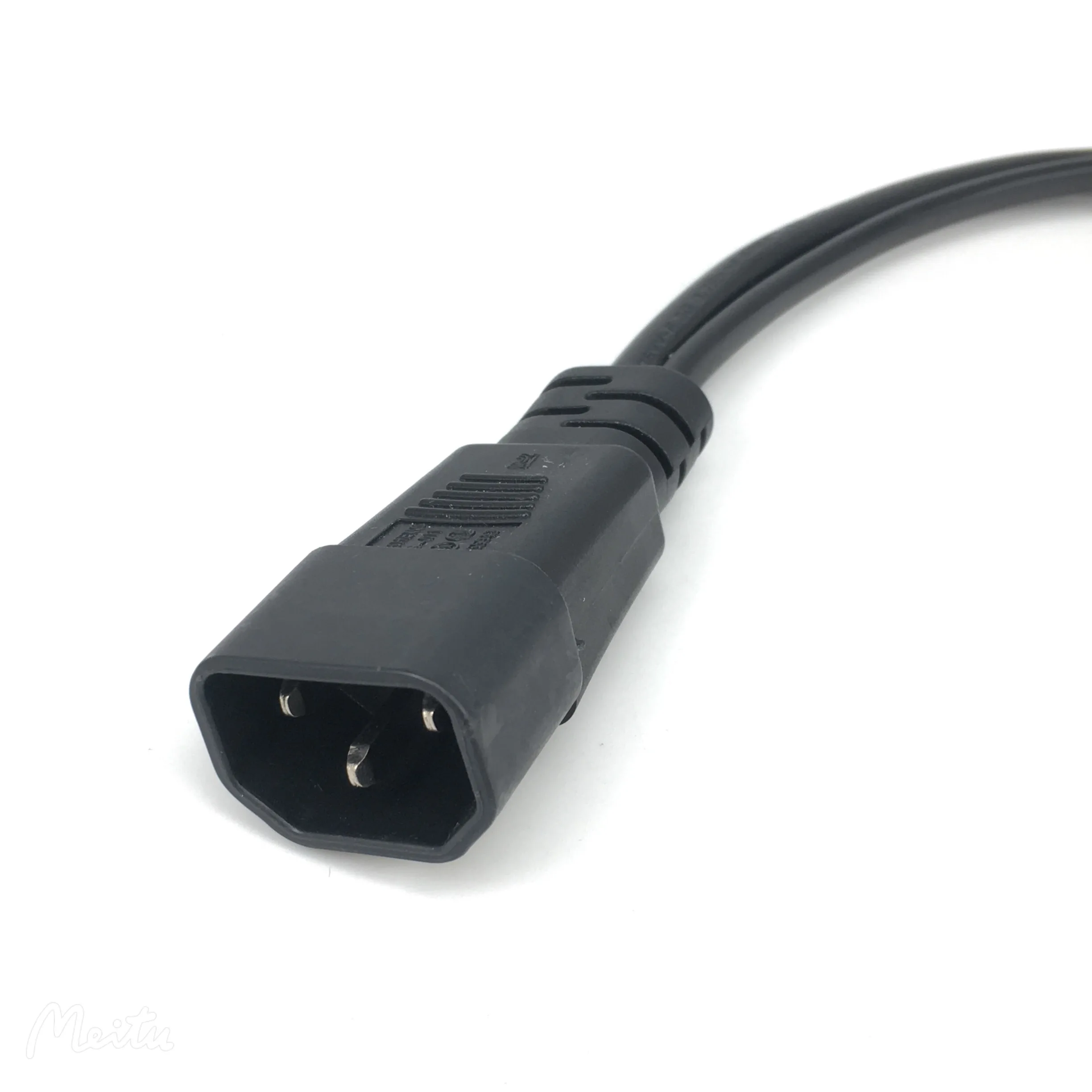 IEC320 C14 To IEC320 C13 + C7 Y Power Cord Splitter Cable Adapter for PC Monitor Scanner And Printer