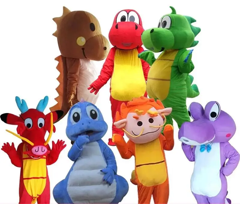 

Dragon Mascot Costume for Adult Kids Cosplay Suit Disfraz Fancy Furry Party Dress Fursuit