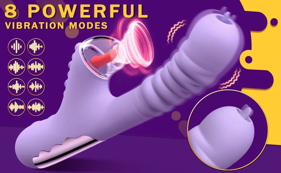 Sucking Clitoral Stimulator And Thrusting G-spot Vibrator_voghion.com