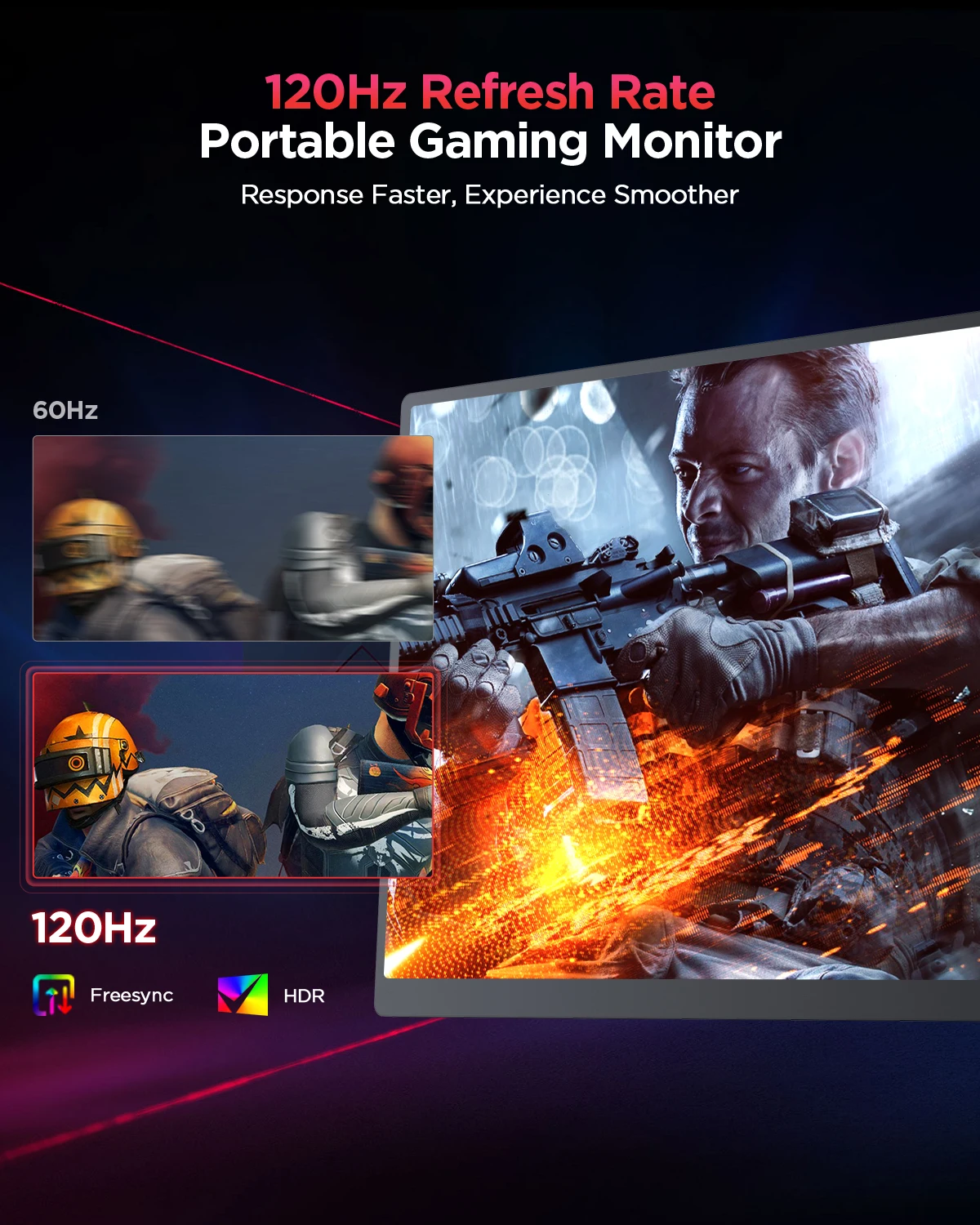 UPERFECT 16 Inch 2K Portable Gaming Monitor