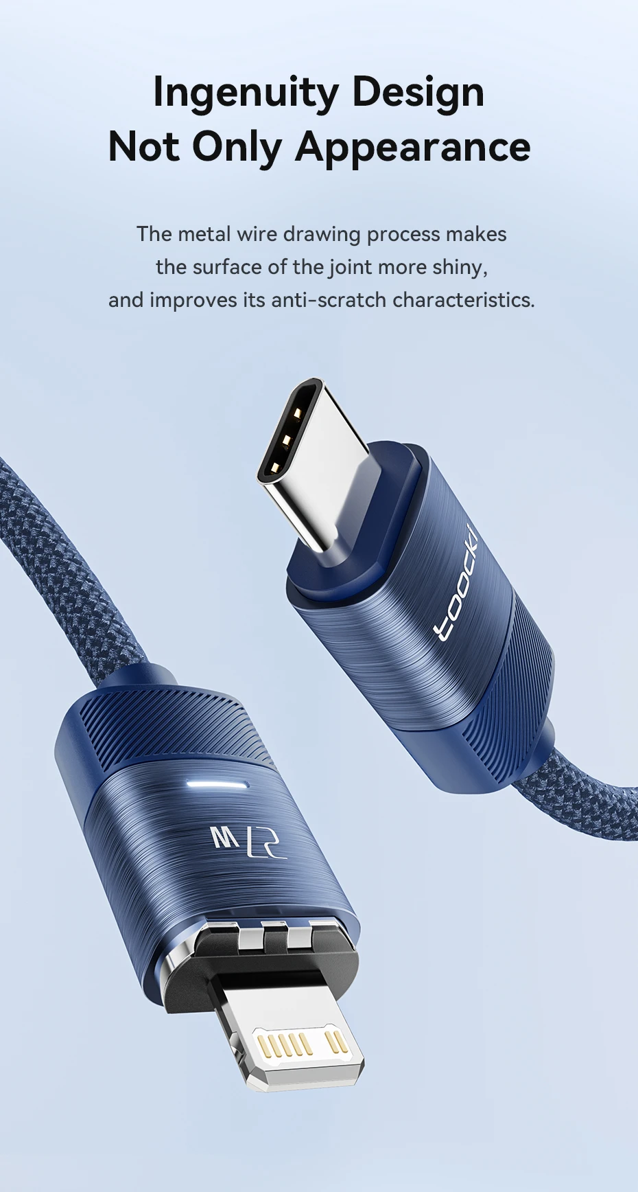 PD 27W Magetic Cable for iPhone 14 13 12 11 Pro Max XR XS 8 7 Type C to Lighting