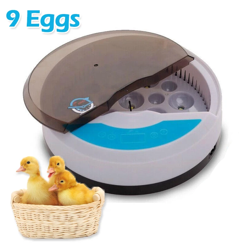 

9 Egg LED Automatic Incubator for Eggs Brooder Temperature Control Poultry Bird Chicken Goose Quail Hatcher Equipment