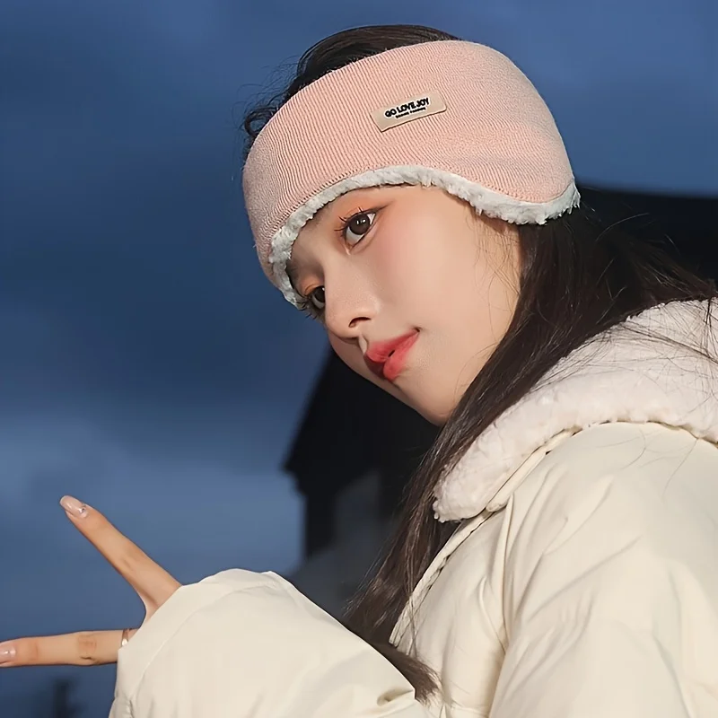 Warm earmuffs One-Piece Autumn and Winter Women's Earmuffs Outdoor Windproof Plus Velvet Warm Men's Ear Protection Headband