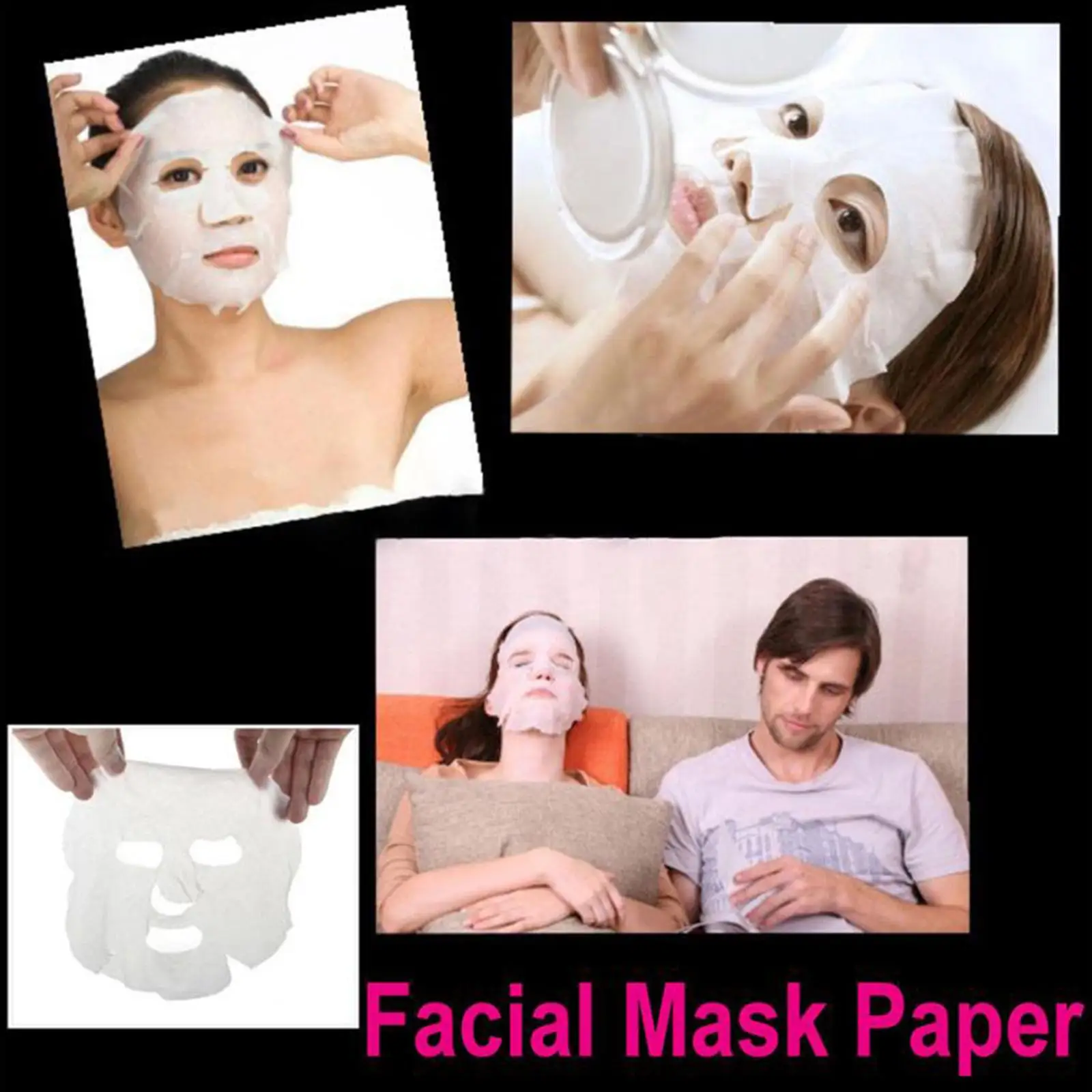 30/50pcs Disposable Compressed Facial Mask Portable Mask Masks Travel Skin Cotton Non-woven Paper Face Care Wrapped 3