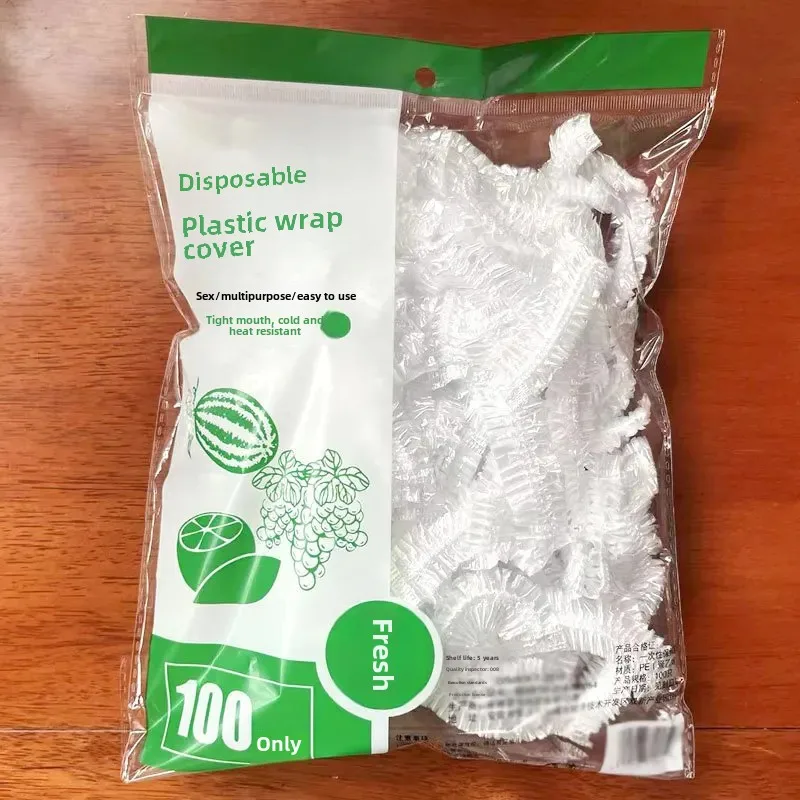 Food Grade Home Use Disposable Preservation Film Kitchen Tools For Leftovers Anti-Odor Freshness Maintaining Elastic Mouth