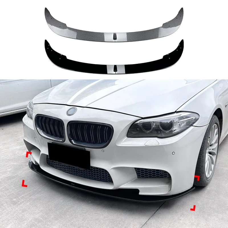 BMW 5 시리즈에 적합, F10, F11, M5, 2011-2017 바, 프론트 셔블, 프론트 립, 외부 자동차 전면 수정