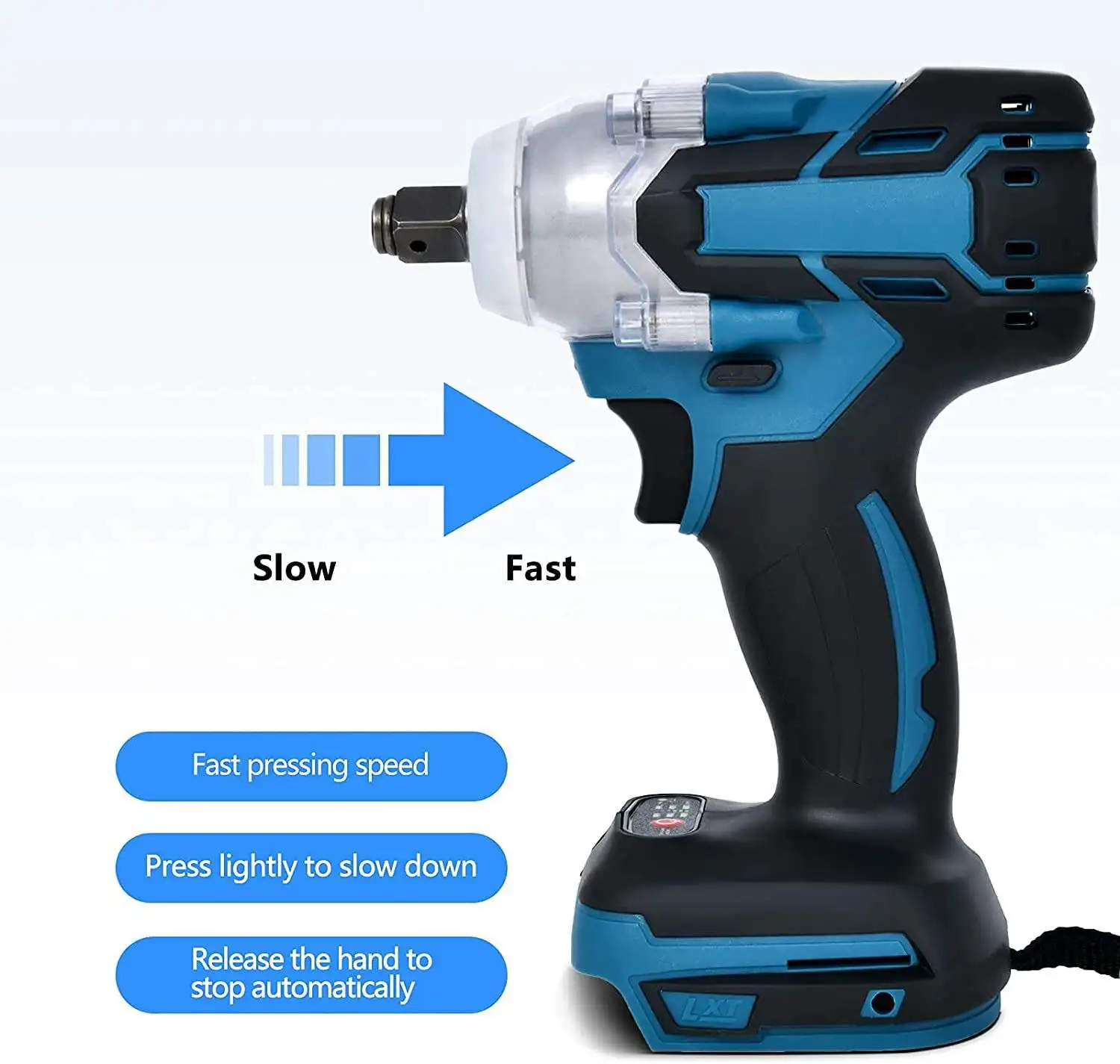 hot selling products Industry Power Screw Drivers High Torque 68 Volt Brushless Li-ion Battery Electric Cordless Impact Wrench