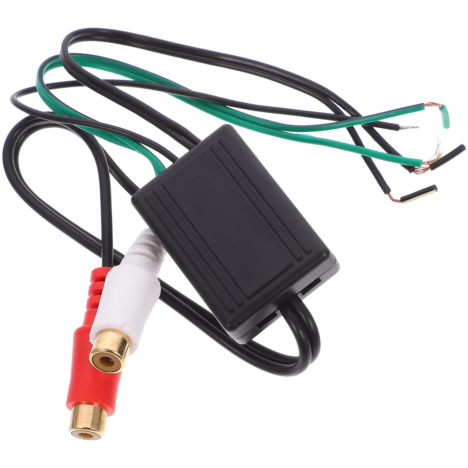Rca to speaker wire high to low rca converter line output converter for subwoofer car speaker cable 2RCA female connector