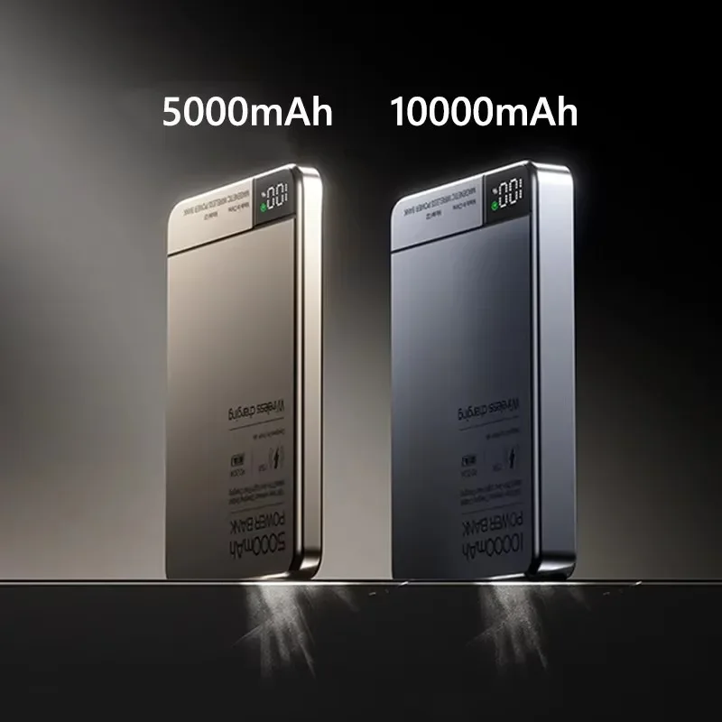 무선 파워 뱅크 10000mAh 22.5W 고속 충전기 자석 휴대용 보조 배터리 아이폰 에어팟 애플 워치 충전기