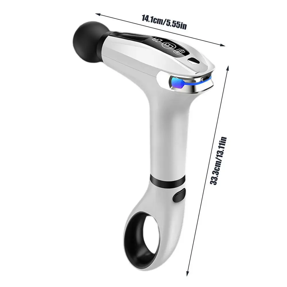 Massagers Handheld Deep Tissue Electric Muscle Massage Guns LED Display Deep Tissue Massage Guns With 4 Massage Heads Tools
