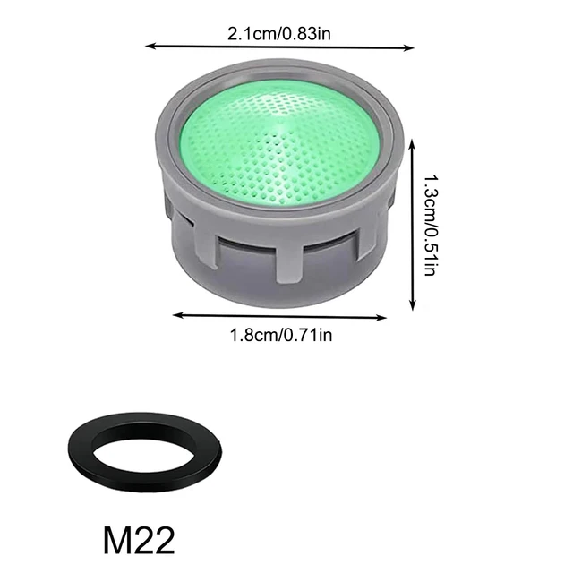 20PCS Basin Tap Filter-Tap Aerator- Faucet Plastic Insert Replacement Nozzle Filter - Faucet Flow Restrictor Replacement Parts 6