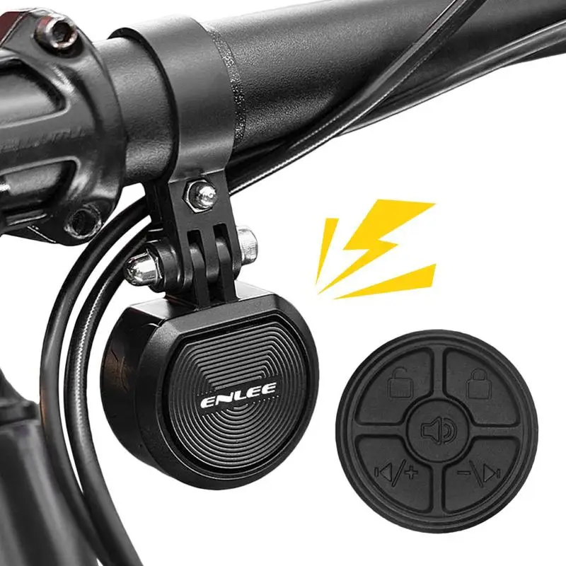 

Bike Alarm Bells Wireless Bicycle Alarm Waterproof Anti-Theft Vibration Alarm Bike Horn For Mountain And Road Bikes