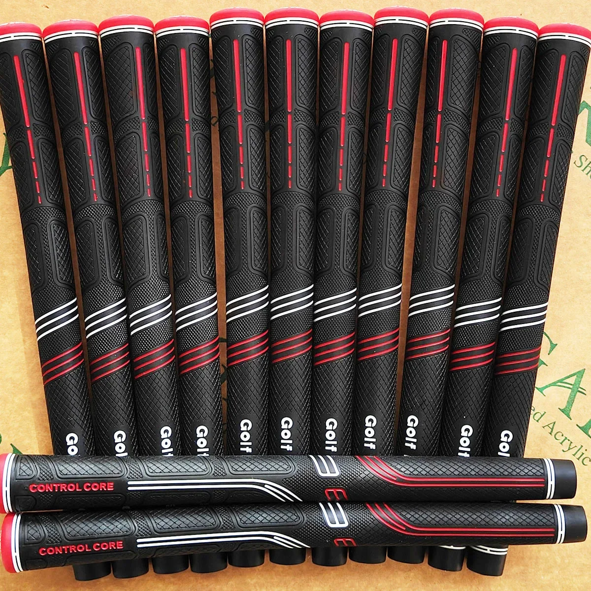 13pcs Wood Golf Club Grip Set Golf Grip 5/10pcs Blue Red Rubber Standard/Midsize/JUMBO Iron Fairway Putter golf grips