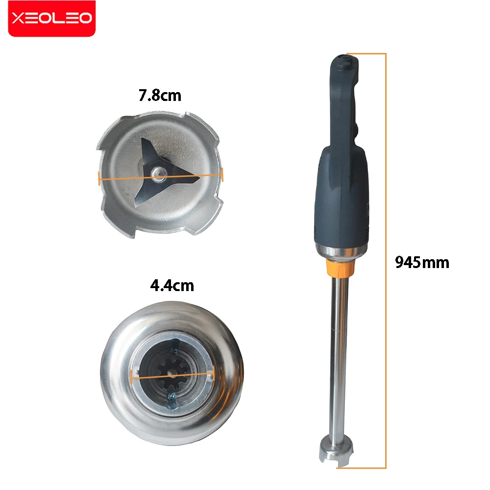 XEOLEO Hand Blender 750W electric mixer hand-held stick mixer kitchen lotion mixer mayonnaise milkshake and food with chopper 3