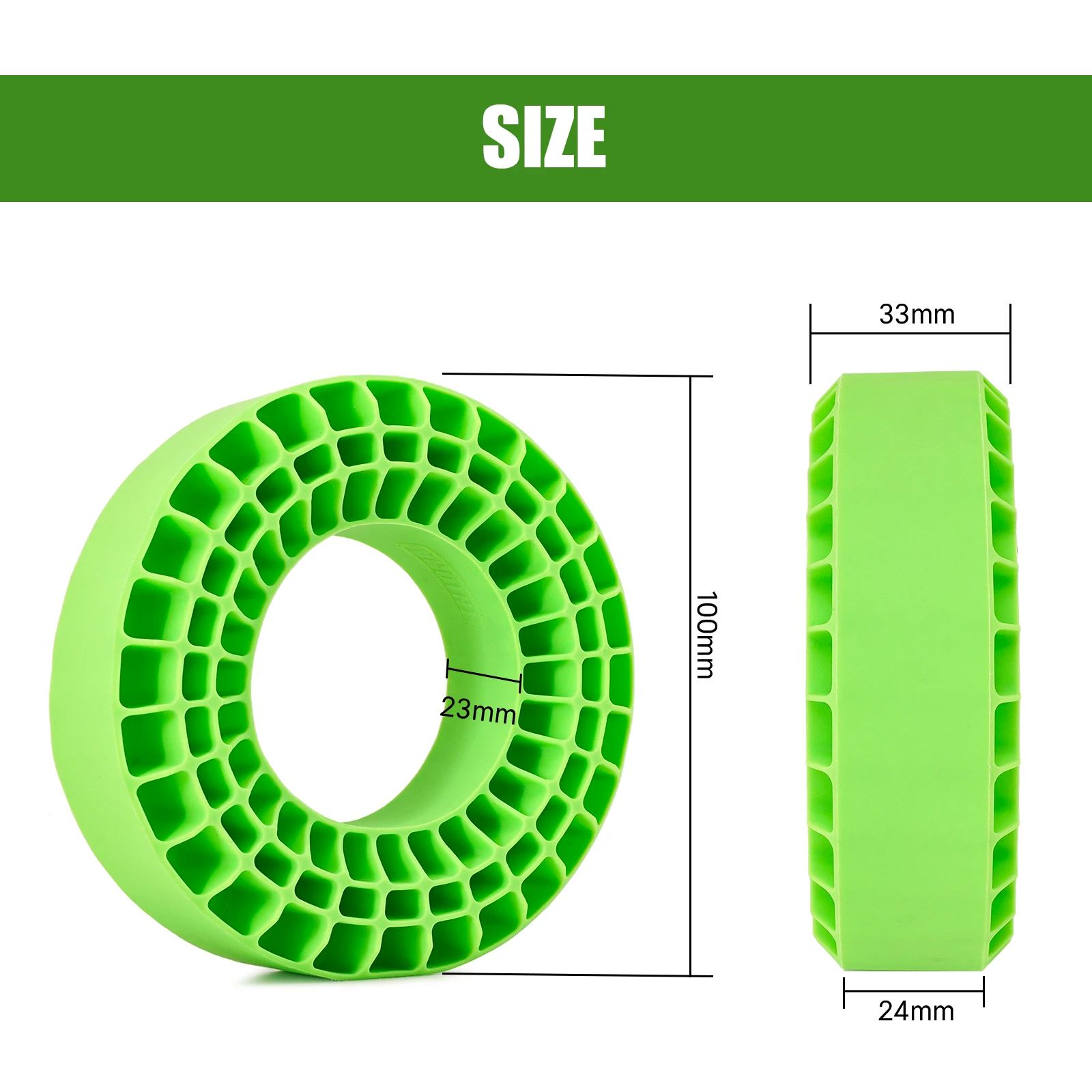 INJORA Silicone Rubber Inserts Foam For 108-110mm (4.35" OD) 1.9" Tires
