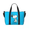 Custom Snoopys Happy Dance Tote Bag Women Large Capacity Cartoon Comic Dog Beach Gym Shoulder Travel Bag 1