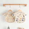 Baby Bibs INS Nordic Style Infant Boy Girl Waterproof Soft PU Bib Meal Protection Feeding Burp Cloth with Pocket Easy Clean 3