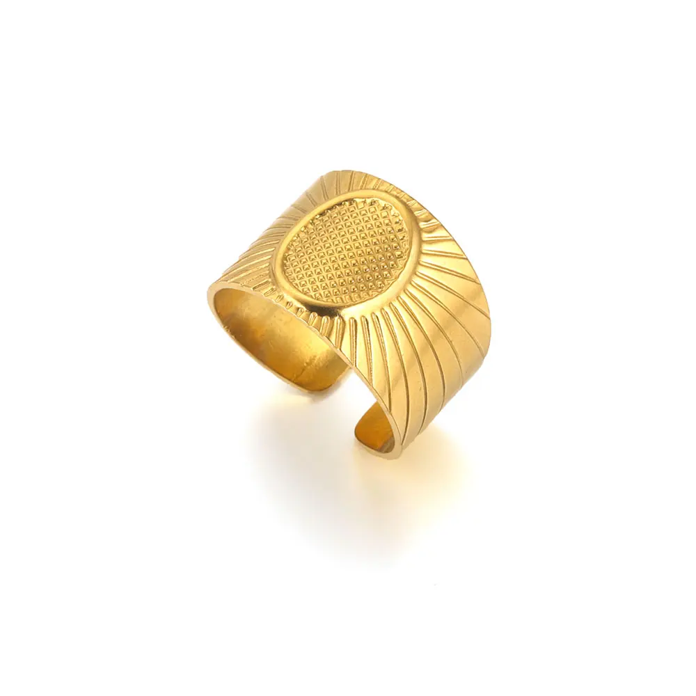 4 Stück offene Ringbasis Edelstahlringe Rohling Fassung DIY Runde ovale Harz Cabochons Tablett Ring Lünette Ring Schmuckherstellung – Detail 8