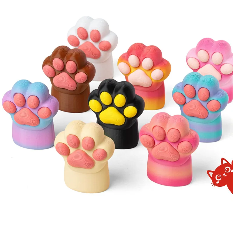3D Gravity Sword Toys Mini Cute Cat Paw Kids Collapsible Folding Stress Reliever Toys Foldable Fun Gifts Action Figures Toy