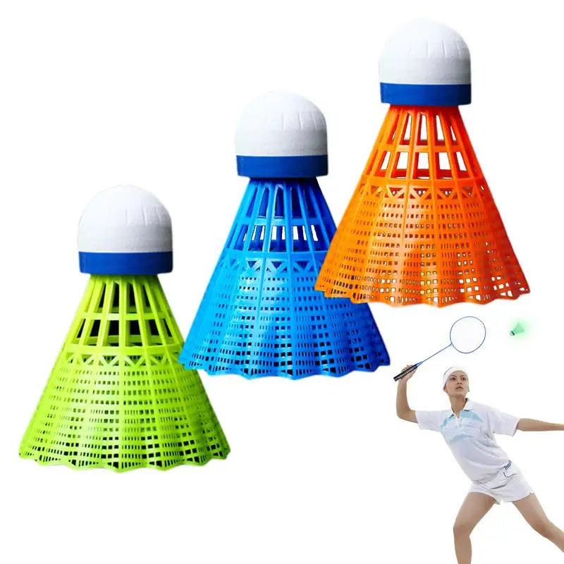 

Badminton Shuttlecocks Night Glowing Shuttlecock Colorful Foam Ball Light-Up Shuttlecocks Children Badminton Windproof Night